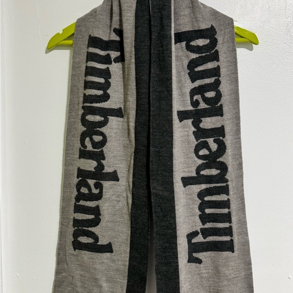 Timberland Other - Timberland Reversible Dark Gray and Gray Logo Scarf
